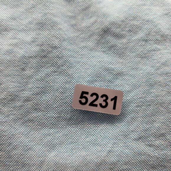 Men's Gap Light Blue Shirt Long Sleeve Button Down 100% Cotton Size L - Picture 11 of 11